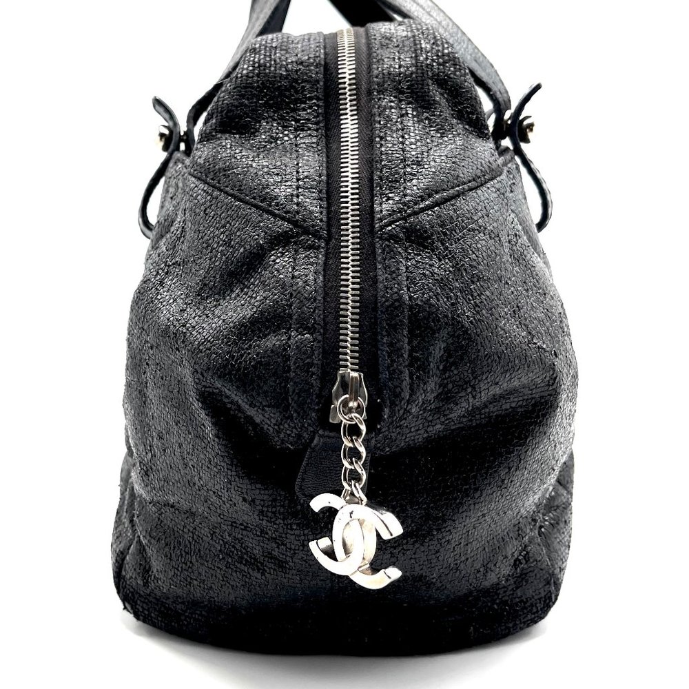 TAKE IT!  Vintage Chanel Paris Biarritz Bowler Tote Bag - Picture 3 of 15